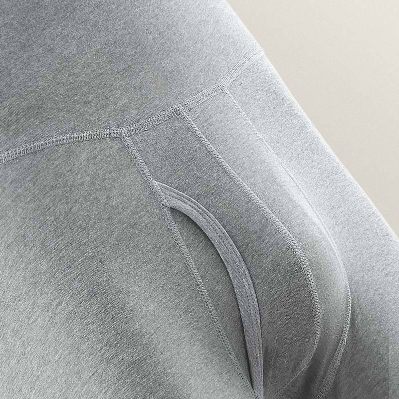 Intimo Caldo in Cotone Autunno Inverno da Uomo Taglie Forti Vita Alta Anti-Usura Pancia Gamba Sportivo Esteso Angolo Piatto
