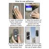 360 Degree Fridge Lock Refrigerator Locks No Drilling with Buttons Safety Lock Child Lock for Windows Fridge & Cabinets