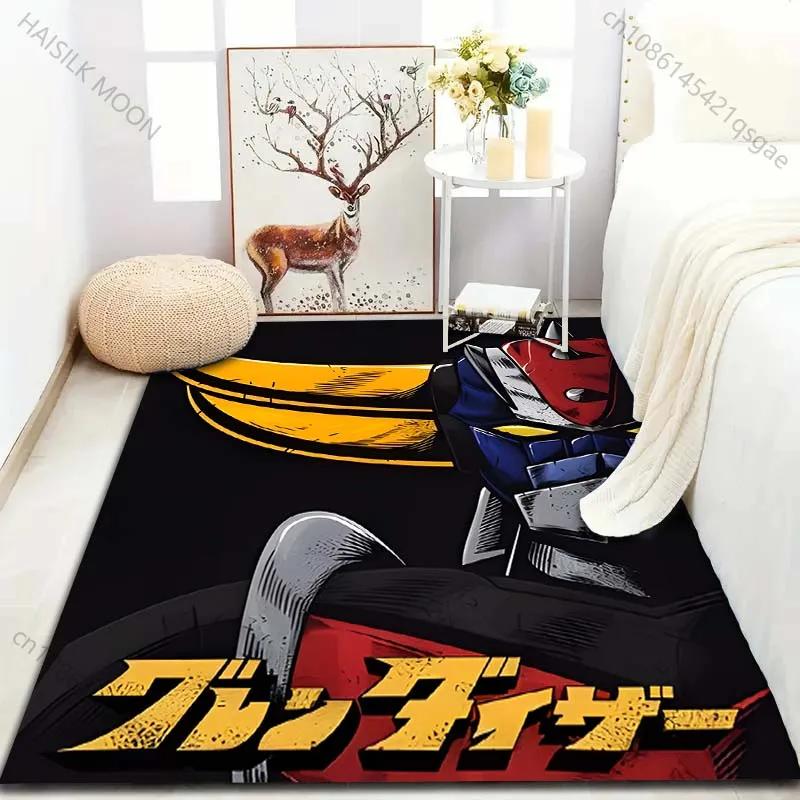 Japanese Anime Grendizer for Living Room Carpet Luxury Home Decoration Non-slip Floor Mats for Bedroom Large Area Washable Rugs