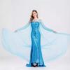 Halloween Frozen Princess Elsa Stage Costume Adult Sequin Dress