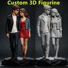 Персоналізована Кастомна 3D Чібі Лялька Фігурка з Фотографії Сім'я Пара Міні Статуетка Унікальний Меморіальний Сувенір Подарунок