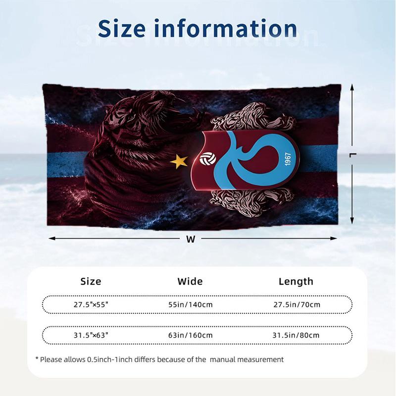 Trabzonspor (23) Thema Strandtuch Sandabweisend Weich Und Bequem Geeignet Für Den Pool Camping Yoga Und Tauchen Ein Reise-Essential