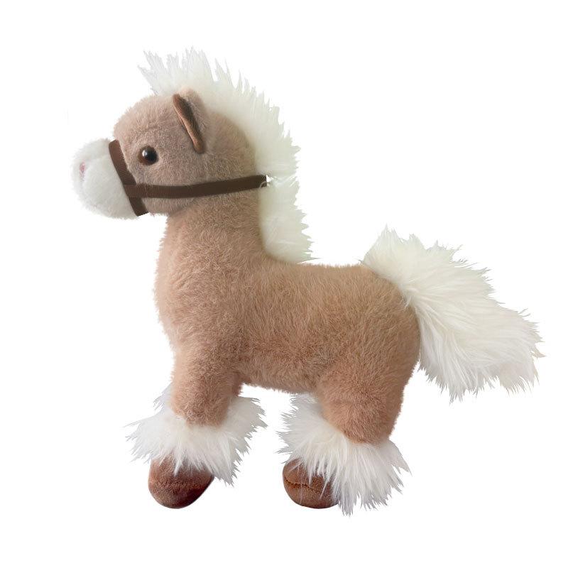 

Russian War Horse Doll Pony Plush Toy Standing Horse Doll Children s Companion Doll 27cm