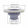 For 4in 5in 3in Pipe Toilet Flange ABS Silicone Material Toilet Flange Kit  Waste Pipe Connection