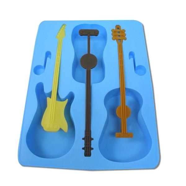 Eiswürfelform und Gitarren-Schokoladenform