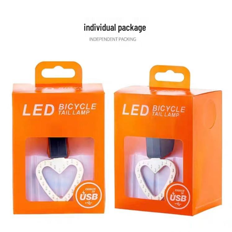 Rechargeable Bicycle Tail Light - Creative Night Riding Warning Light for Cycling Outdoors