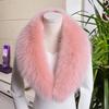 Real Fox Fur Collar For Women Winter Neck Keep Warm Scarves Men Fashion Luxury Genuine Coat Jacket Shawl Big Size