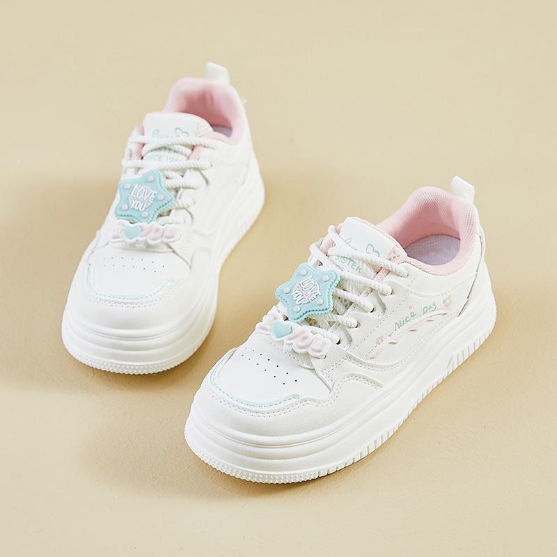 

Кроссовки из искусственной кожи на массивной платформе для женщин, повседневные дышащие легкие кроссовки для ходьбы, женские удобные нескользящие кроссовки для работы на открытом воздухе и тенниса 40