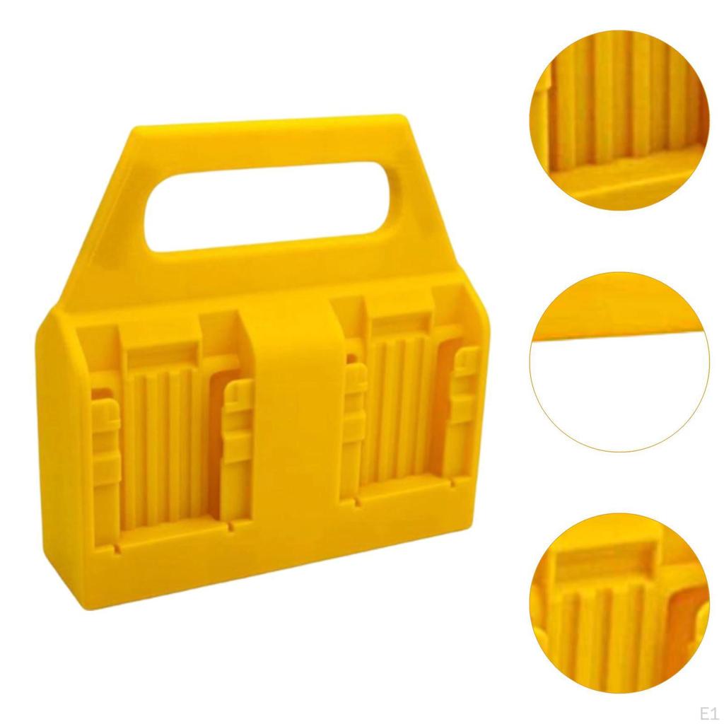 18V Battery Rack Holder Organizer with Carrying Handle for Power Tool Storage Sturdy