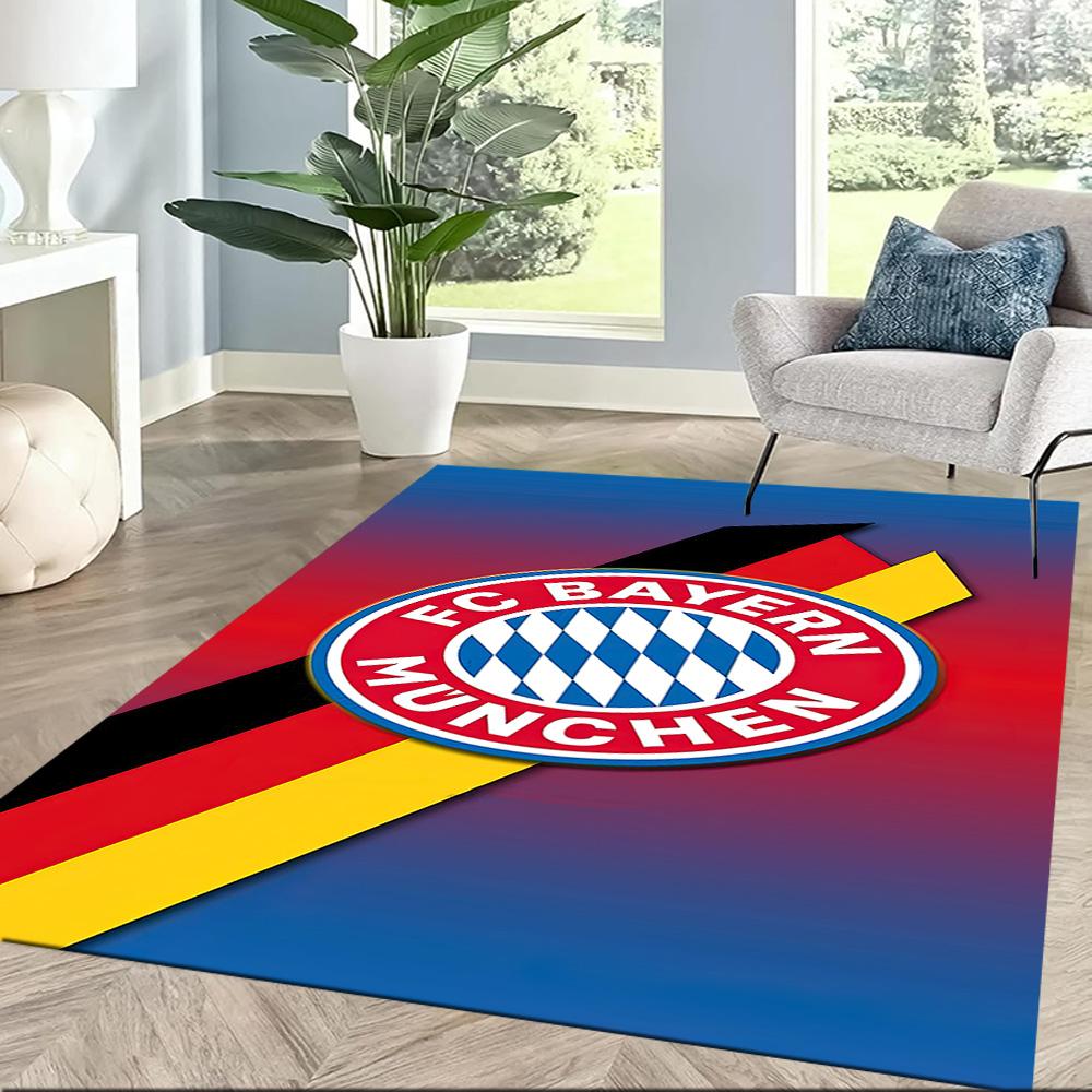 Fc Bayern Munich Uefa Champions League Themed Graphic Square rugs are a great choice for living rooms, bedrooms, home décor, and as gifts.