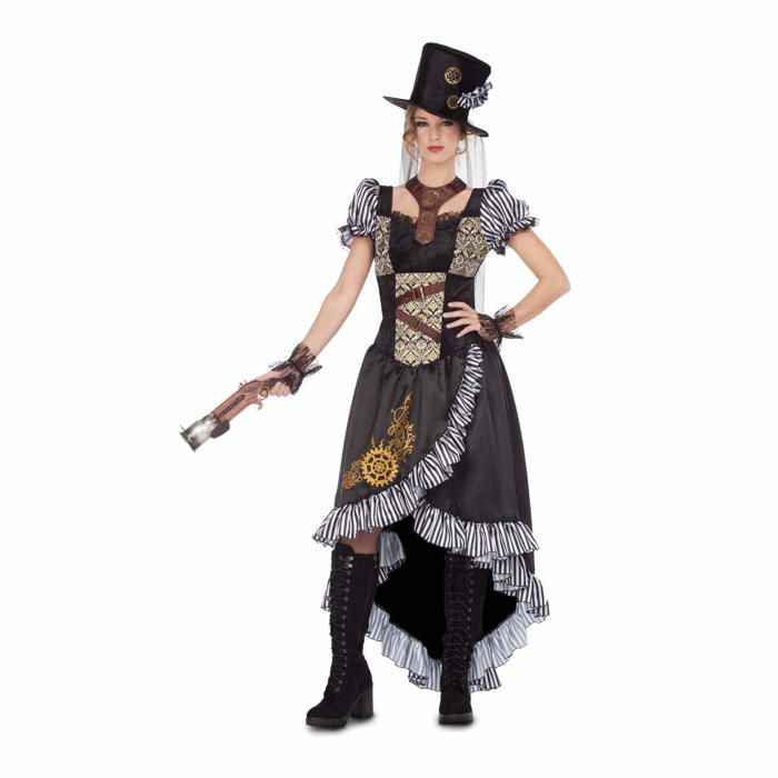 Déguisement Lady Steampunk - My Other Me - Multicolore - Taille S - Enfiler - Unisex - Dimensions 5x45x35 cm