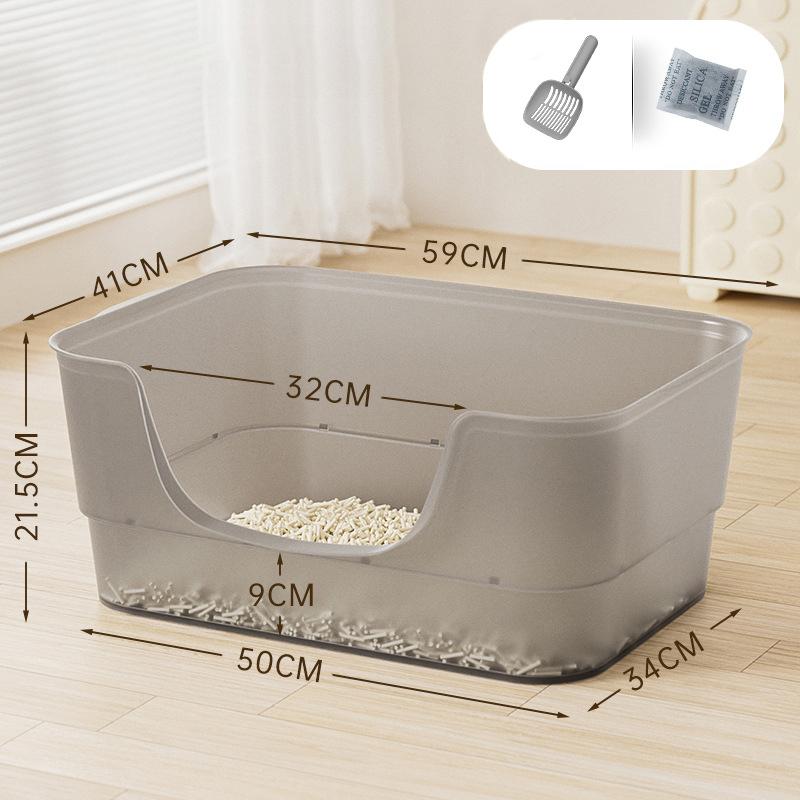 

Кошачий песочный ящик Лоток для кошачьего туалета Полузакрытый Брызгозащищенный Кошачий лоток Кошачий туалет Раковина для уборки Принадлежности Туалет для питомца Лоток для котят Ночной горшок