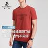 [Skin friendly long staple cotton] Langdeng men's durable, dry, breathable, fashionable and versatile round neck short sleeved T-shirt