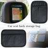 2Pcs Car Net Pocket Storage Bag Black Multi-function Sticker Seat Back Storage Bag Mobile Phone Key Cartoon Interior Supplies
