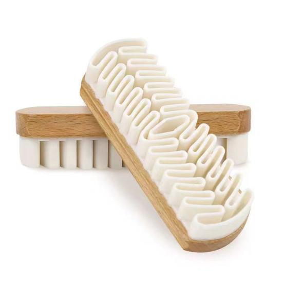 1/2/3/5Pcs Suede Shoe Brush Eraser Set Natural Wood Handle Soft Crepe Cleaning Eraser Shoe Scrubbing Brush Multifunctional Cleaner