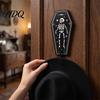 Gotischer Stil Wandaufbewahrung Halloween Holz Haken mit Mond Stern Skelett Mustern Dekorativer Retro Schlüsselhalter für Künstlerisches Holz Eingangsbereich Flur