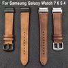 Новий шкіряний ремінець без зазорів для Samsung Galaxy Watch 6 5 4 40мм 44мм Браслет для Galaxy Watch 6Classic 43 47мм 5Pro 45мм