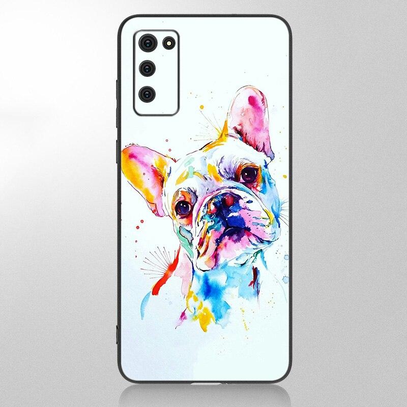 Cute Brindle Frenchie Puppy Case For Samsung Galaxy A12 A02S A22 A32 A52 A72 A71 A51 A41 A31 A21 A11 A50 A70 A10S A20S Cover