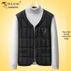 Men's Woodpecker Autumn/Winter Sleeveless Jacket - Middle-aged Dad's Thick, High-grade Cotton Vest.