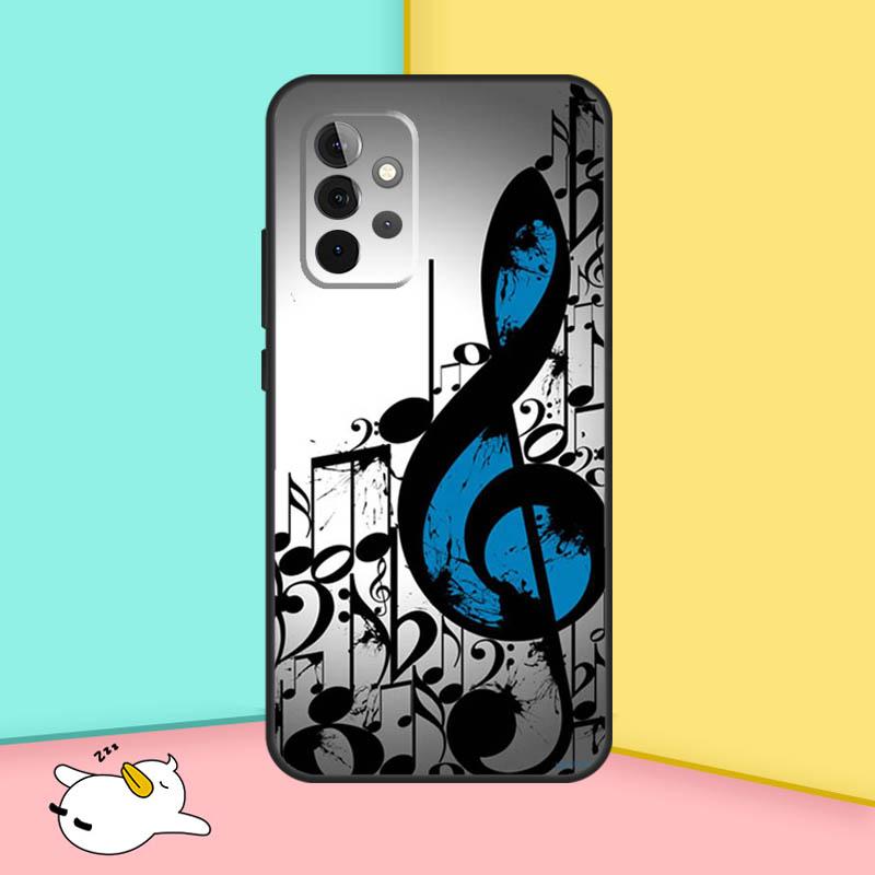 Simbolo Nota Musicale Custodia per Pianoforte Per Samsung Galaxy A15 A55 A35 A52 A32 A12 A16 A26 A36 A56 A53 A33 A13 A14 A34 A54 A17