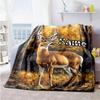 Deer Countryside55 Customize Your Name Blanket Gift Customizable Blanket Comfortable Throw For Office Bedding Office Chair Living Room