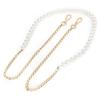 Imitation Pearl Bead Handle Bag Chain Strap Replacement for Handbag Purse Wallet Crafts Making
