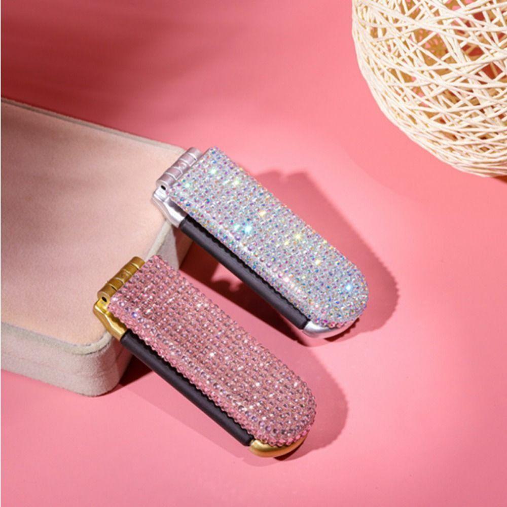Portable BlingBling Comb Mirror 2 in 1 Air Cushion Comb Folding Hair Brush  Styling Tool