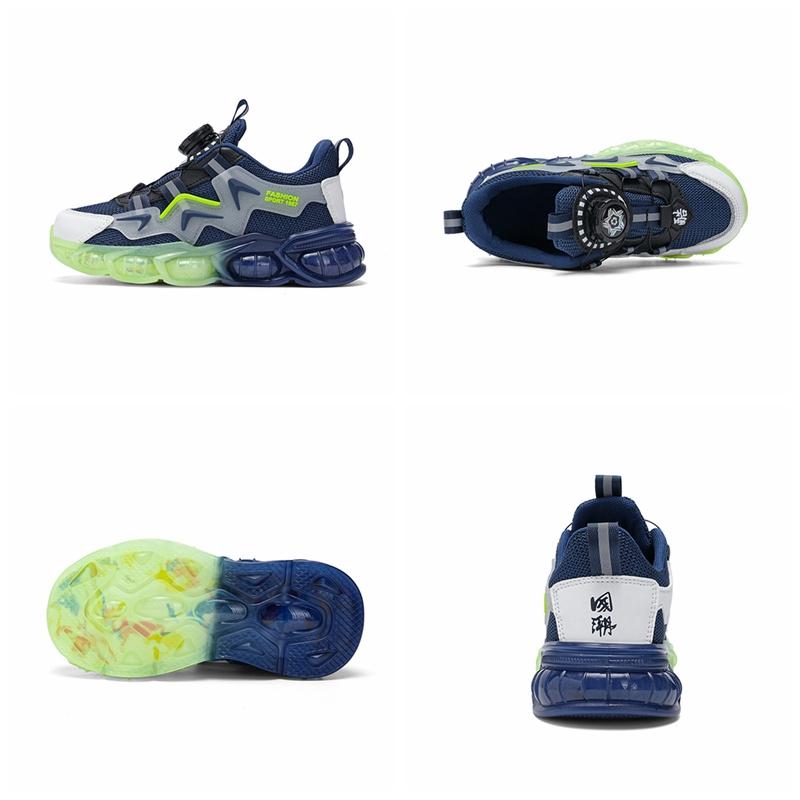 Girl's Boy's Tenis Sneakers Kid's Spring Rotating Buckle Basket Sports Trainers Child Autumn Rope Skipping Walking Running Shoes