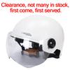 Men Motorcycle Helmet,Woman Electric Motor Car Scooter Bike Open Face Half Helmet,Anti-UV Safety Hat Bicycle Cap with Goggles