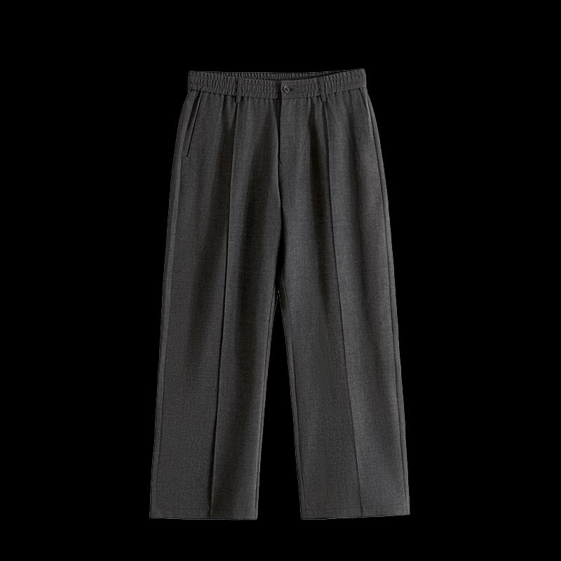 HAUT TON Men's Old Money Style Textured Straight-Leg Pants