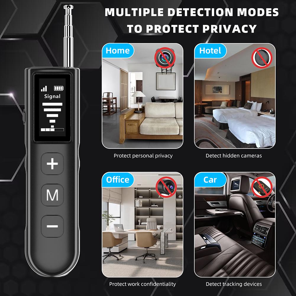 Multi-Functional Wireless Detector With Electronic Screen Anti-Theft Signal Magnet Infrared Detector Portable Flashlight
