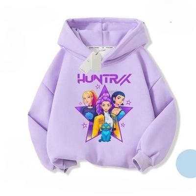 Kinder Kapuzenpullover & Sweatshirts Kpop Dämonenjäger Kpop Hexenjagdgruppe Mädchen Freizeit Kapuzensweatshirt