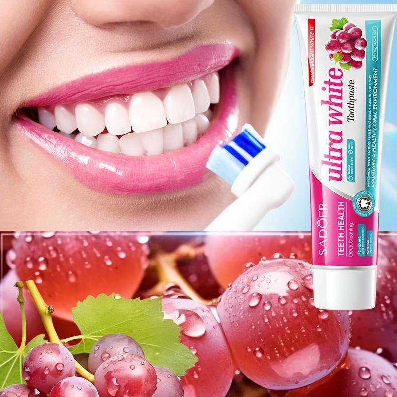 100gGrape Whitening Toothpaste, Fresh Breath, Clean The Mouth,Remove Tooth Dirt By Brushing Teeth,Brighten Teeth and Care for Gums Portuguese Ointment