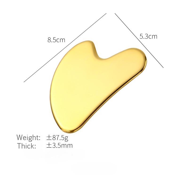 Stainless Steel Scraping Board, Back Massage, Facial Scraping, Special Metal 304 Stainless Steel Gua Sha Tool Face Massager
