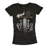 STREET CLASSIC MACH 4 DAMEN MOTORRAD T-SHIRT - TOP CUSTOM BIKER GIRL T-SHIRT