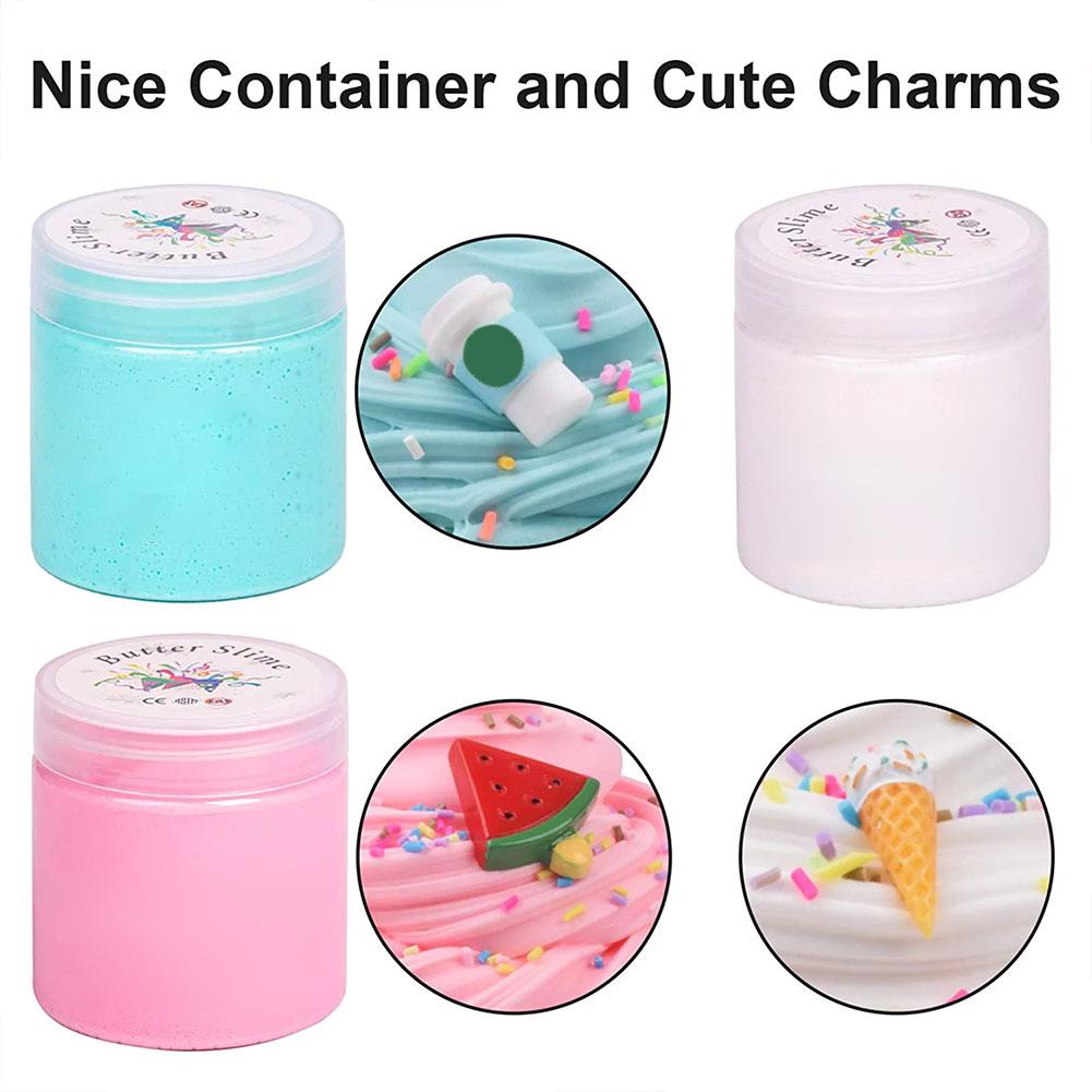 Watermelon Ice Cream Cotton Mud  Kit Toy Non Sticky Fluffy  Butter DIY Antistress Party Favors Stretchy Christmas Gift