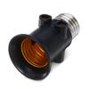 Indoor Outdoor Light Bulb Socket Living Room E27 Base PBT AC 100-240V Lightbulb Holder Home Office Hotel Garage
