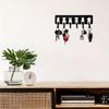 Multifunctional Metal Dog Key Hanger Wall Hook for Garage Entryway Kitchen Bathroom
