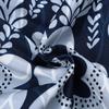 Fashion Women Casual Loose Dot Floral Print Patchwork V-Neck Short Sleeves Dress