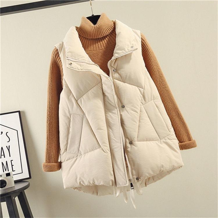 Chaleco cálido para mujer Chaleco cálido de invierno Chalecos sin mangas de talla grande