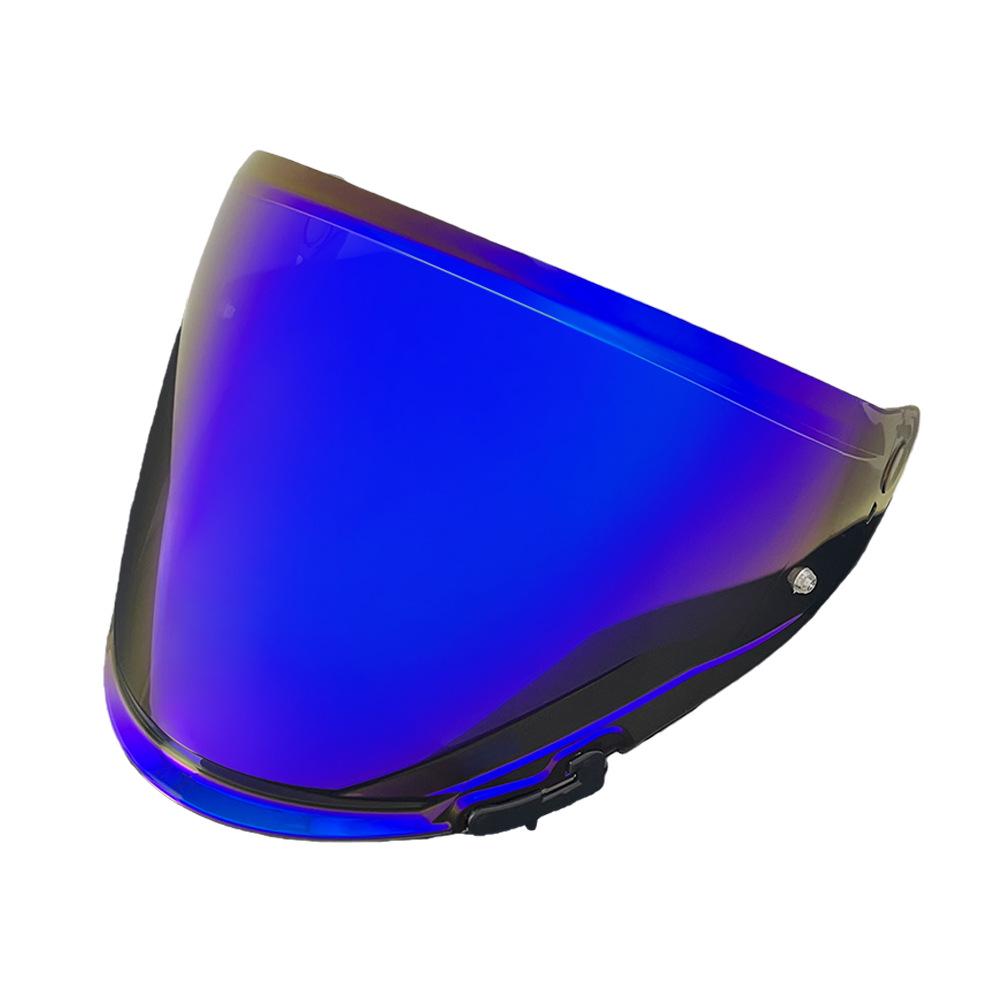 OF603 Motorcycle Helmet Visor: Compatible with OF603 Half Helmet, UV Protection, Plated Mirror Surface for Day & Night Use