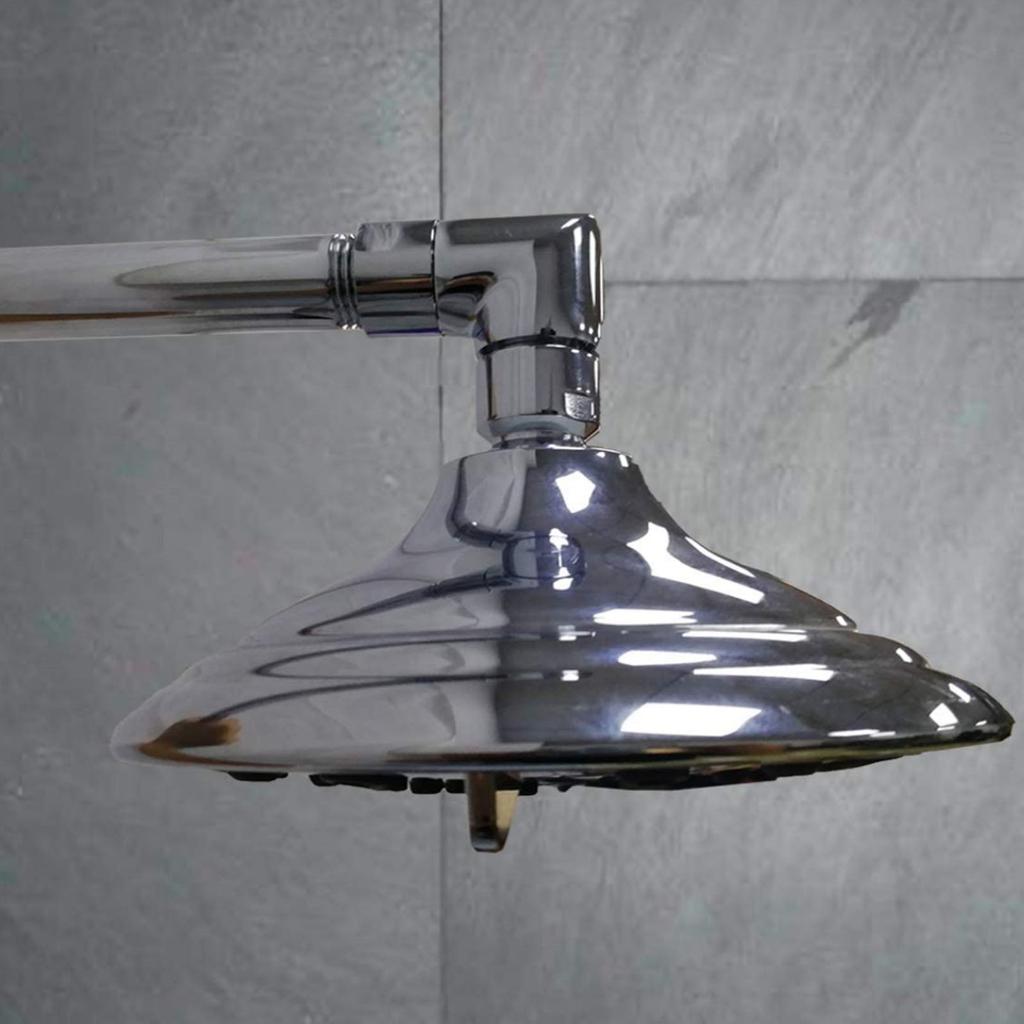 G1/2 Shower Elbow Adapter Coupling Bathroom Fixtures Durable Rustproof Chrome Plate Finish Copper