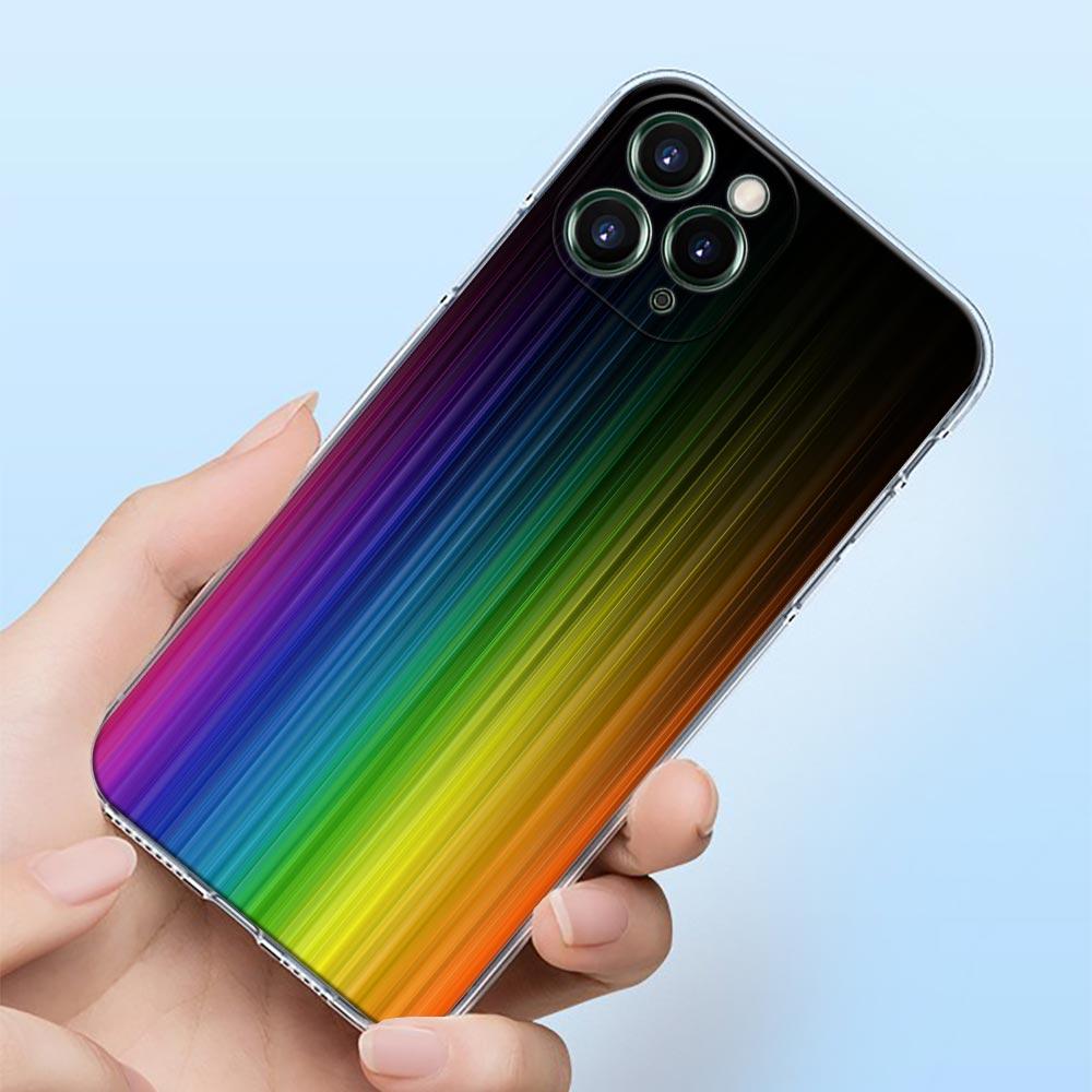 Gay Lesbian LGBT Rainbow Love Shell Case for iPhone 16 15 11 12 13 14 Pro Max for iPhone 16 Plus Soft Transparent Cover Fundas