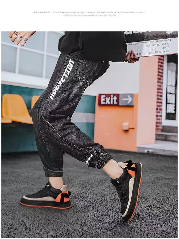 Men's Plus Size Breathable Canvas Shoes: Versatile Thick-Soled White Board Shoes for Sports & Casual Wear