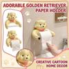 Creative Cartoon Dog Tissue Holder Decorative Paper Towel Dispenser Stand for Home Bathroom Kitchen Use Durable Resin Material