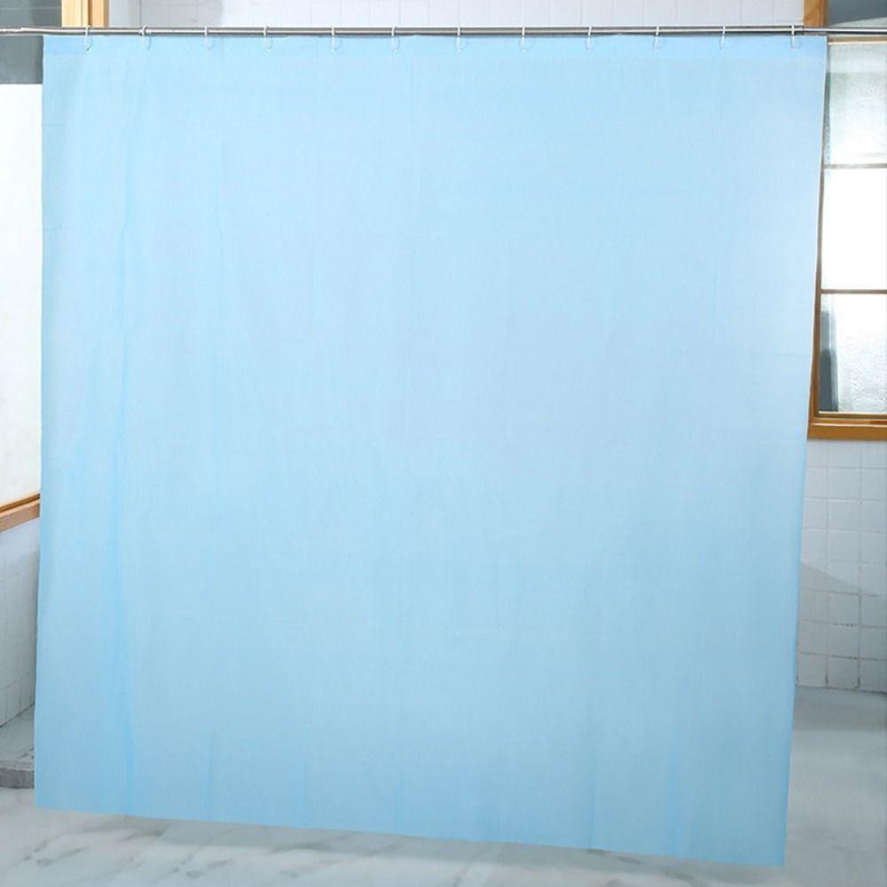 Solid Color Bathroom Curtains Opaque Partition Curtain Shower Curtains  Home Decoration