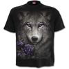 Spiral Direct Wolf Roses Front Print  Wolves  Tribal Native Unisex