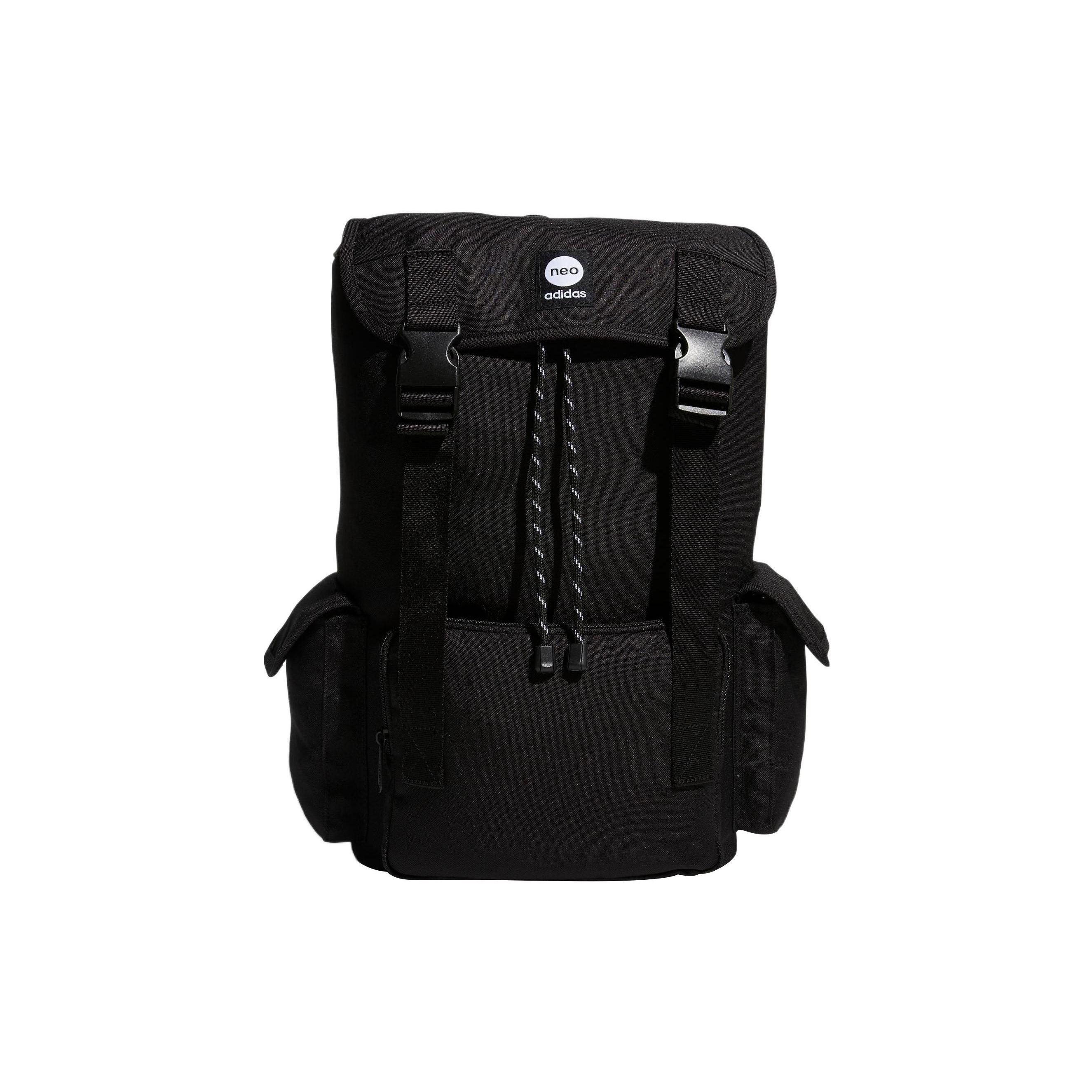 Adidas Neo Cny Backpack Adjustable Drawstring Closure Unisex Backpack Black IL1738 Black