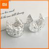 925 Sterling Silver Earrings For Women Trendy Round Square Earring Jewelry Prevent Allergy Party Accessories Gift