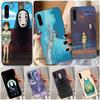 Spirited Away Totoro Phone Case For Samsung A91 A81 A73 A72 A71 A30S A20 A12 A13 A52 A53 4G 5G Soft Black Phone Cover